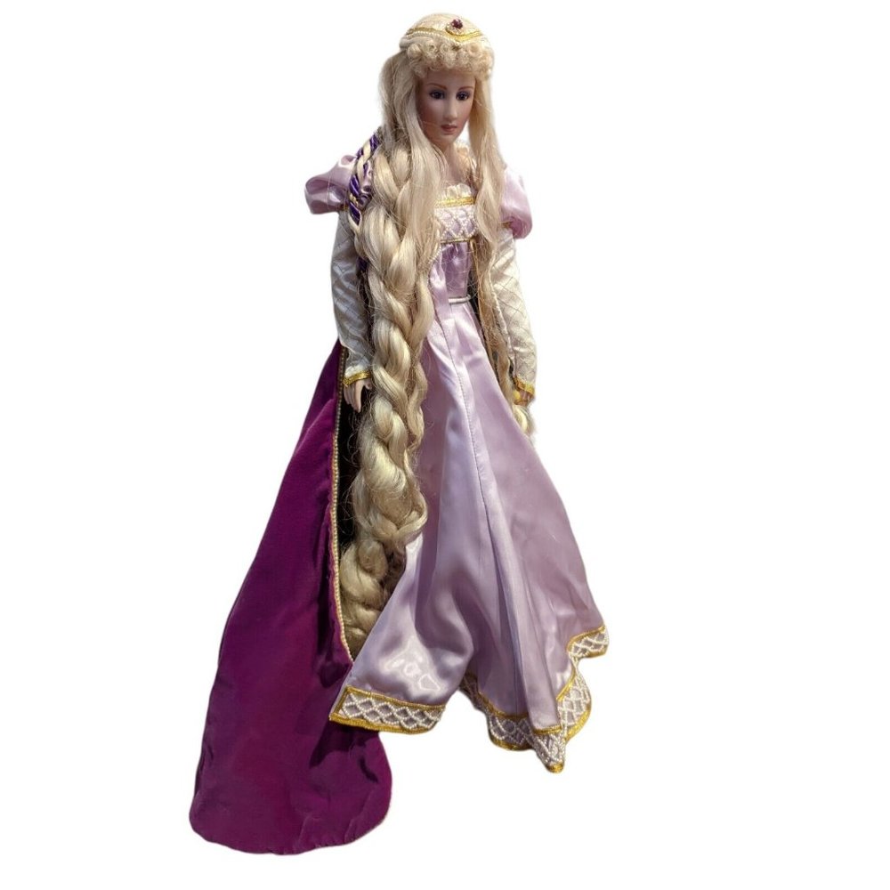 Franklin Heirloom Porcelain Doll "Rapunzel" Fairy Tale Doll by Gerda Neubacher